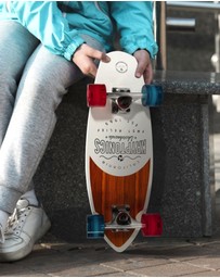 iWorld - Bravo Sports Kryptonics KR23 Min Fat Cruiser Skateboard - Liberty Blue