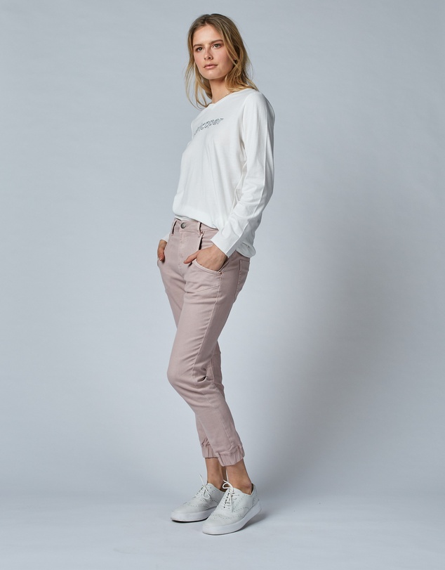 DRICOPER DENIM - Cuffed Pink Clay Jeans