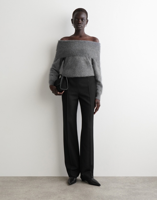 COS - Off-The-Shoulder Merino Wool Jumper