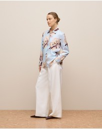 Trenery - Camellia Long Sleeve Shirt in Soft Blue