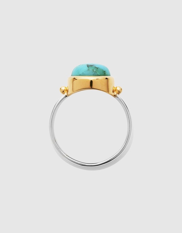 Najo - The Enchantress Two-Tone Turquoise Ring