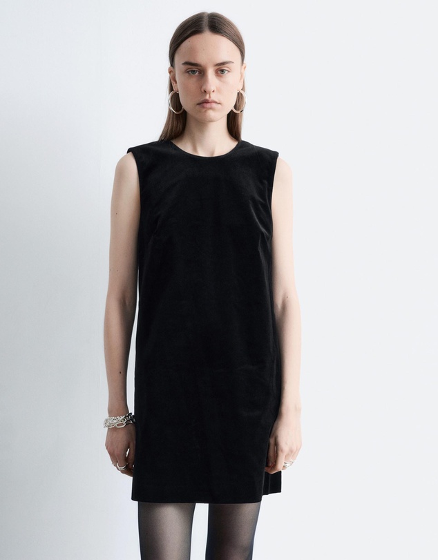 & Other Stories - Open Back Velvet Mini Dress