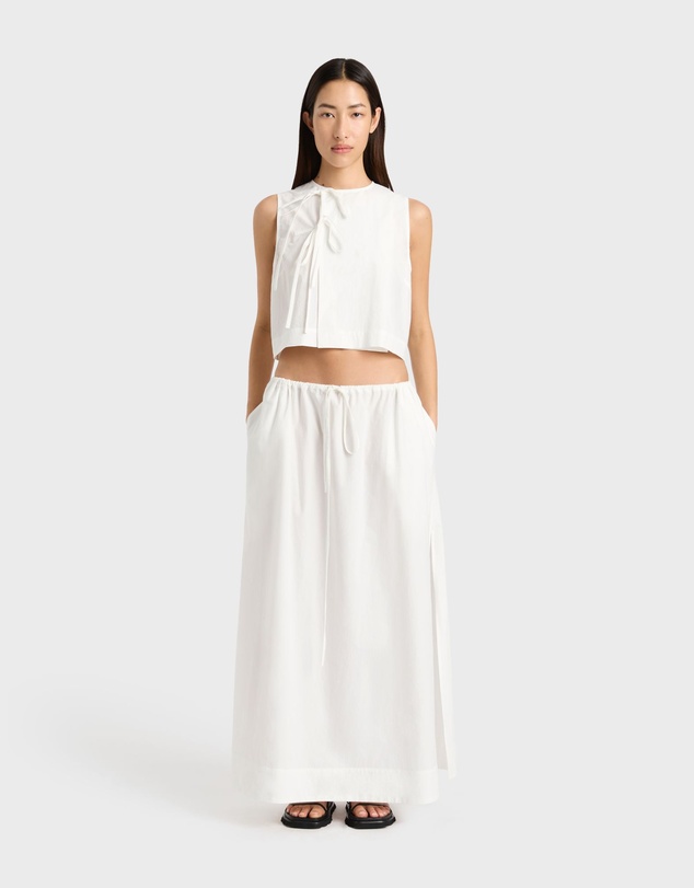 BONDI BORN - Kyoto Drawstring Maxi Skirt