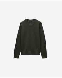 Calibre - Crew Neck Merino Sweater Pine Green