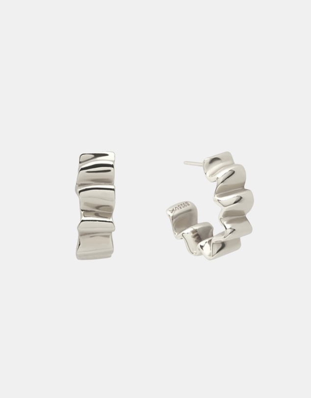 SAINT VALENTINE - Franca Hoops - Silver