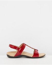Vionic - Farra Adjustable Sandal - Red Patent