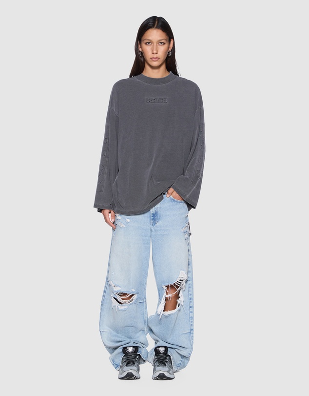 Ksubi - Sott Altar Boyfriend LS Tee Charcoal