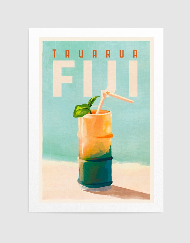Olive et Oriel - Tavarua Fiji Cocktail by The Whiskey Ginger Art Print