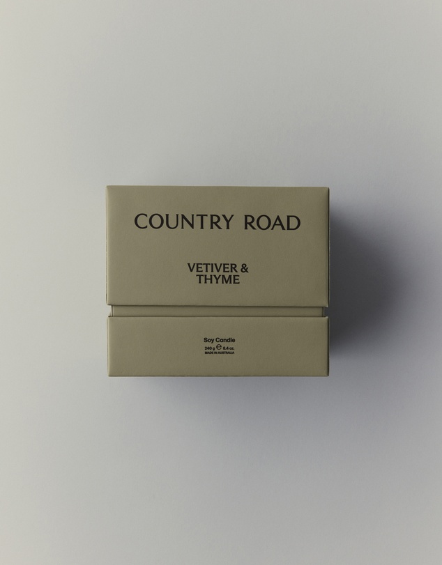 Country Road - Australian Made Vetiver & Thyme Candle 240g