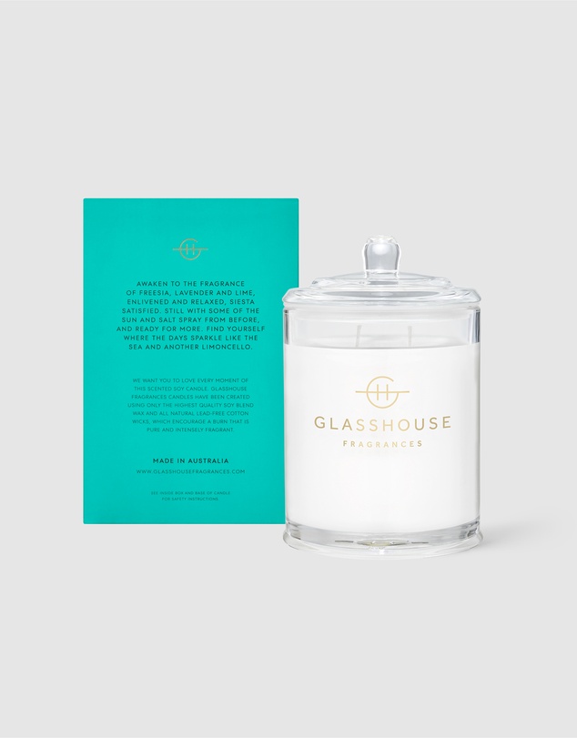 Glasshouse Fragrances - Lost in Amalfi 380g Soy Candle