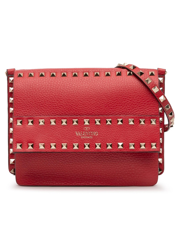 Pre-Loved by Azura Reborn - Pre-Loved Small Grained Calfskin Rockstud Crossbody
