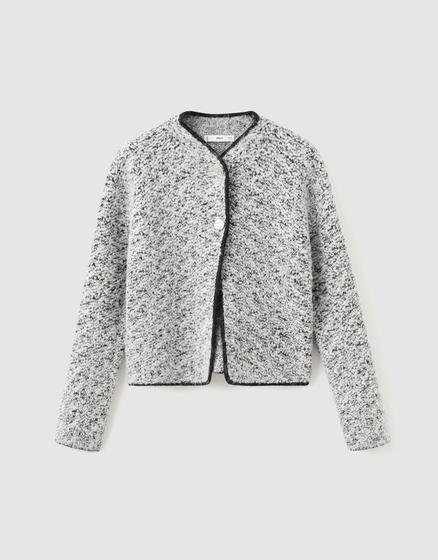 M.N.G - Flecked Cotton-Blend Jacket