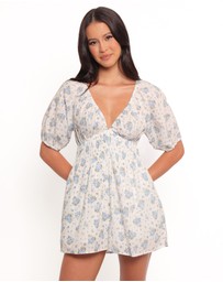 Petal & Pup - Ashio Playsuit - Blue Floral