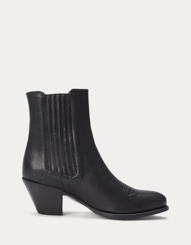 Polo Ralph Lauren - Leather Chelsea Western Boots - Women's