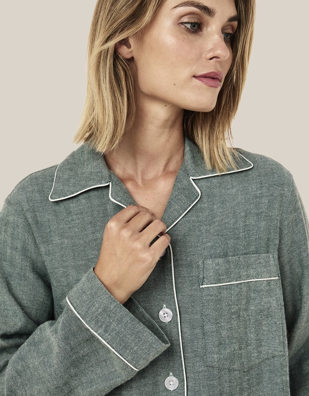 Papinelle - Super Soft Brushed Herringbone PJ