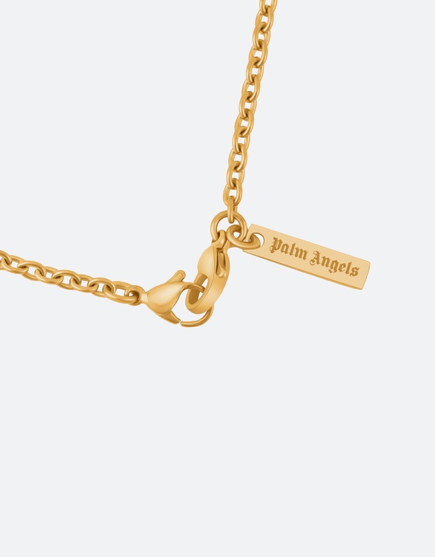 Palm Angels - Valerio GP Onyx Tag & Rondel Necklace