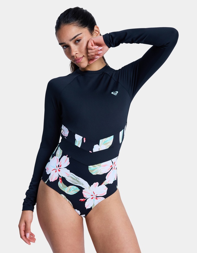 Roxy - Womens The Rider Zipped Long Sleeve One Piece Rash Vest