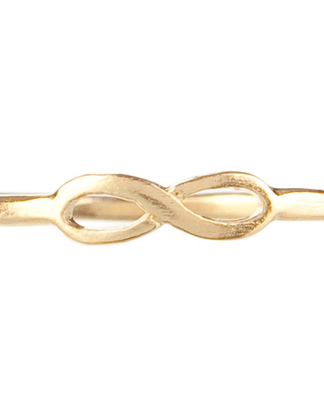 Dogeared - Charmed Gold-Plated Infinity Ring