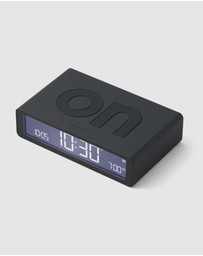 Lexon - Lexon Flip Classic Reversible Alarm Clock - Grey