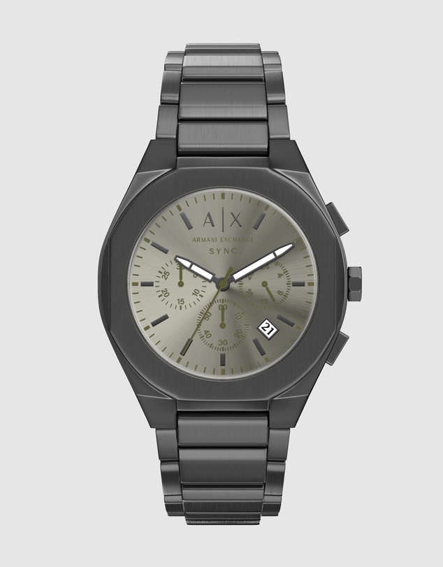 Armani Exchange - Gun-Metal Chronograph Watch