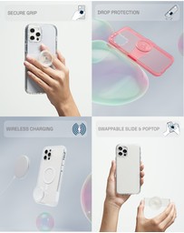 PopSockets - POPCASE iPhone 14 Plus Protective Phone Case & Phone Grip Holder