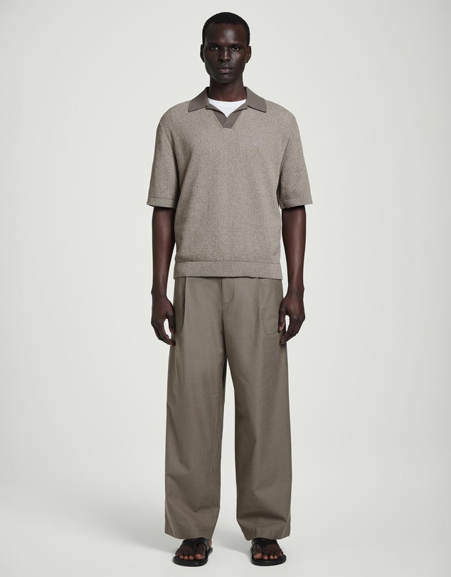 COS - Open-Knit Bouclé Polo Shirt