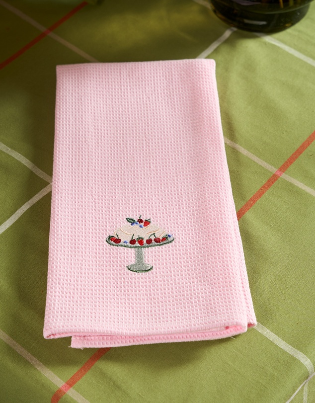 Linen House - Embroidered Tea Towel