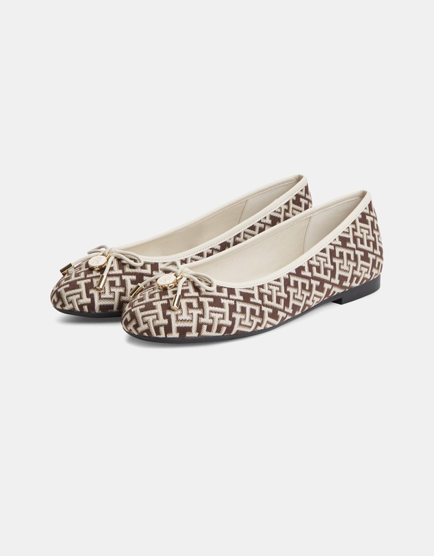 Tommy Hilfiger - Martina Charm Jacquard Ballerina Flats - Women's