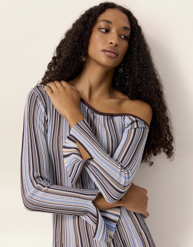 MOS The Label - Selva Knit Off Shoulder Dress