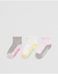 Country Road - Quarter Crew Sock Pack Of 3