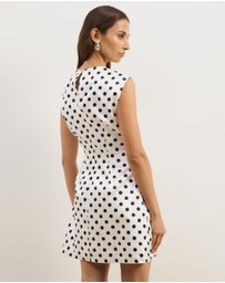 Atmos&Here - Rosie Structured Satin Mini Dress
