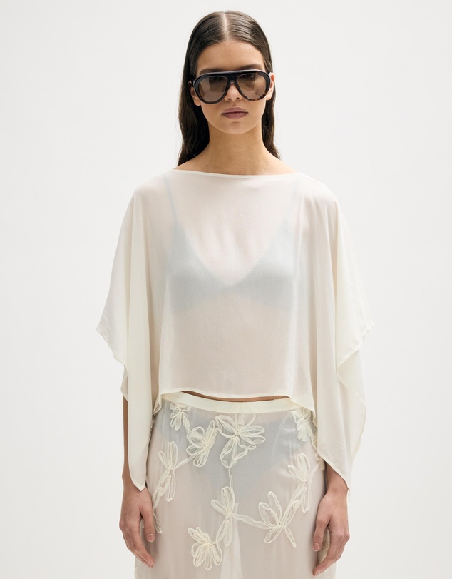 Revibe - Repaired Minima Esenciales Eavan Drape Top - AU 8