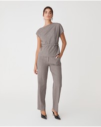 Forcast - Loretta Straight Check Pants