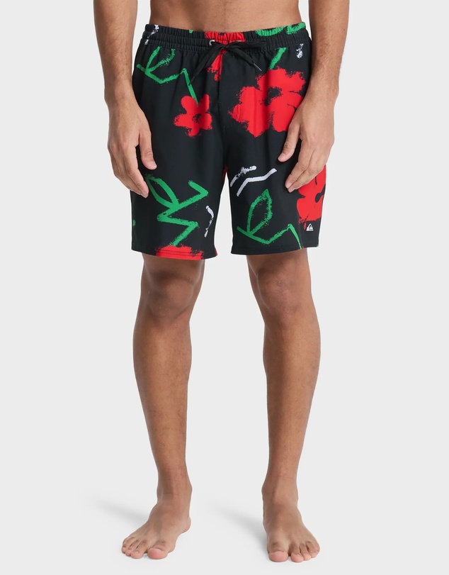 Quiksilver - Mens Stretch Printed Volley 17