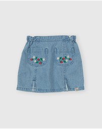 Goldie + Ace - Wild Strawberry Chambray Skirt - Babies-Kids