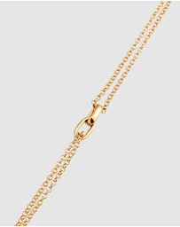 Elli Jewelry - Bracelet Double Chain 925 Sterling Silver Gold-Plated