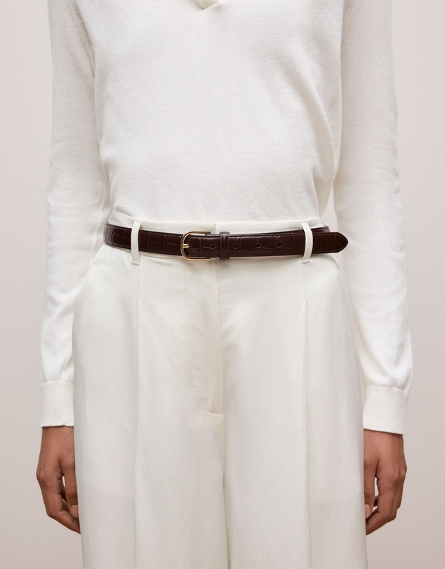 Trenery - Argil Belt in Chocolate