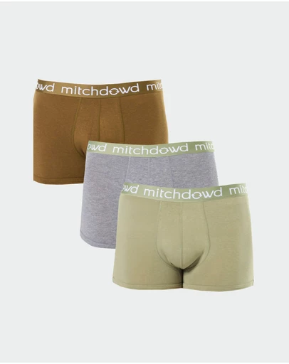 Mitch Dowd - Mens 3 Pack Bamboo Trunks