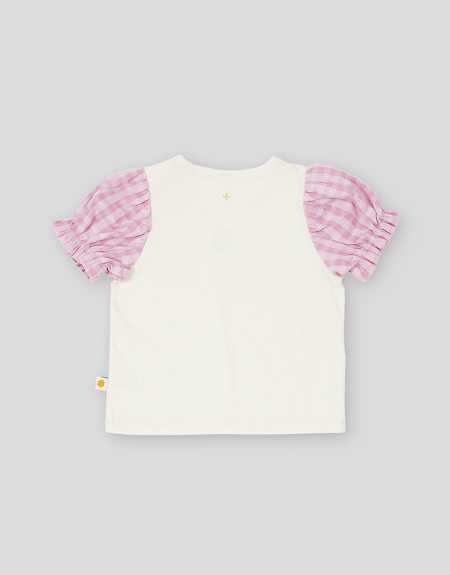 Goldie + Ace - Gingham Puff Sleeve Top - Babies-Kids