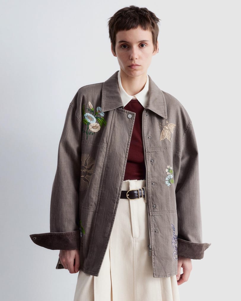 Hand Embroidered Jacket – Kiaayokutch acka embroidery tailored jacket