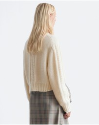 & Other Stories - Cropped Cable-Knit Jumper