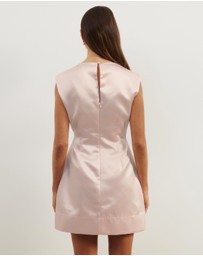 Atmos&Here - Rosie Structured Satin Mini Dress