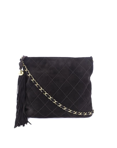 Pre-Loved by Azura Reborn - Pre-Loved Quilted Suede Tassel Crossbody