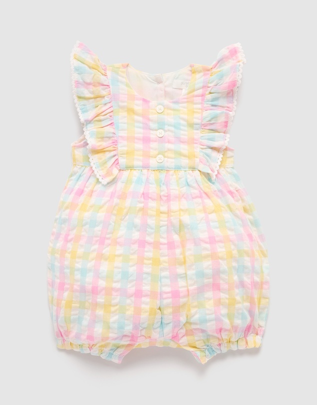 Purebaby - Ruffle Romper-Kids-Babies