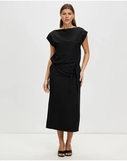 Third Form - Paradigm Belted Maxi Dress