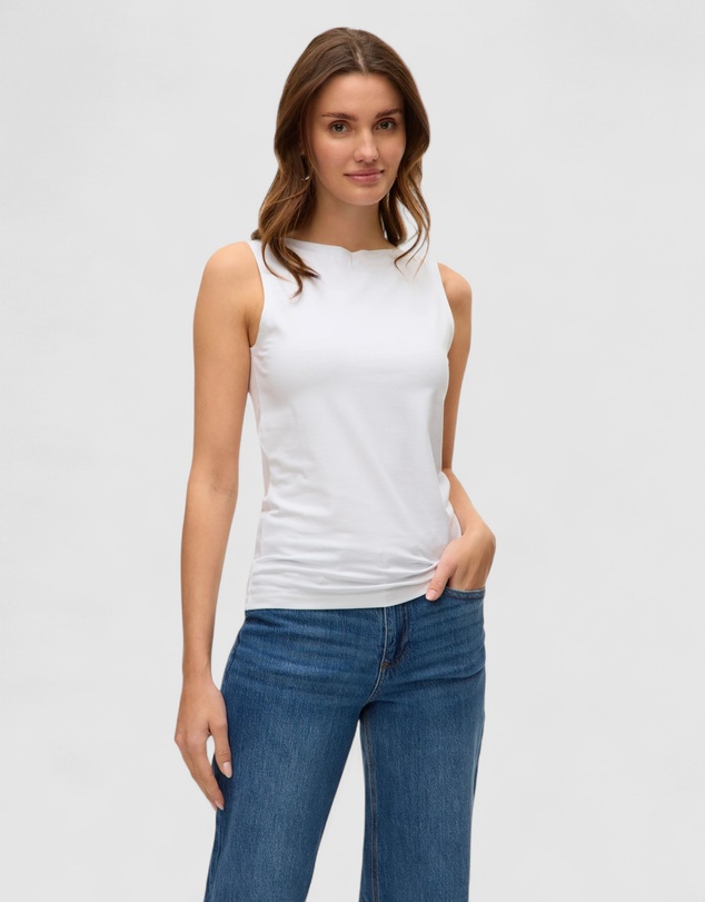 GUESS - Sleeveless Shirred Ciena Tank Top