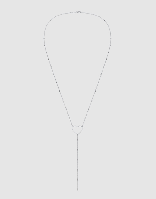 Elli Jewelry - Heart Y-Necklace in 925 Silver