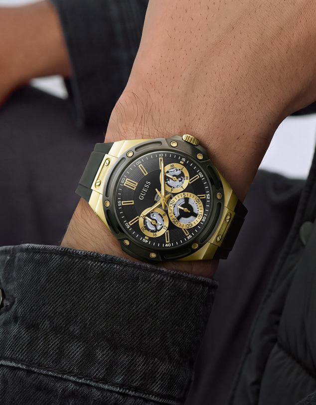 GUESS - GUESS Mens Black Multifunction Watch