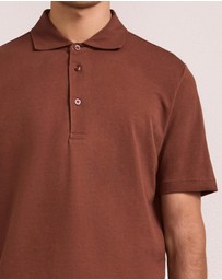 Frescobol Carioca - Luca Cotton Piquet SS Button Up Polo
