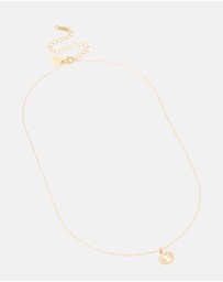 Lovisa - Waterproof Gold Plated Stainless Steel Cubic Zirconia Cancer Zodiac Sign Necklace